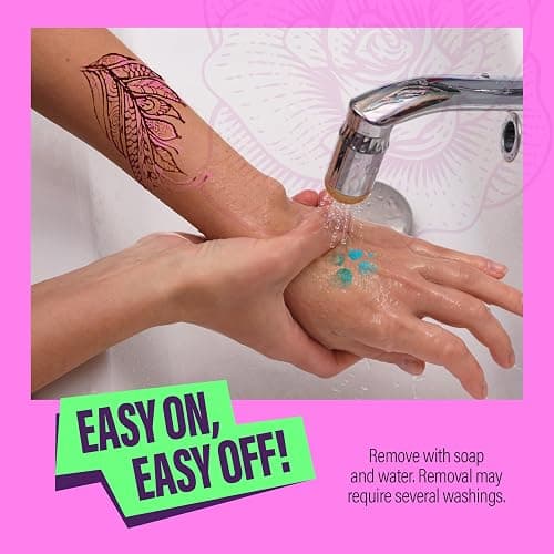 Pretty Me Temporary Tattoos Markers - Henna Body Tattoo Kit for Girls & Adults - Skin Pens for Teen Girl Gifts Trendy Stuff - 12 + Year Old - Cool Birthday Gift Ideas Teens 12 13 14 15 16 17 18 Tween thumbnail 7