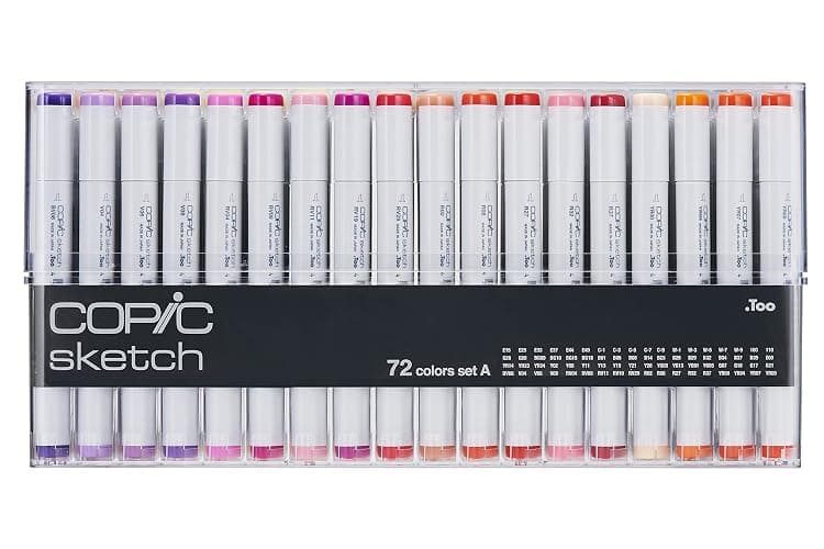 COPIC Sketch Lot de 72 Marqueurs de dessin Assortiment A thumbnail 3