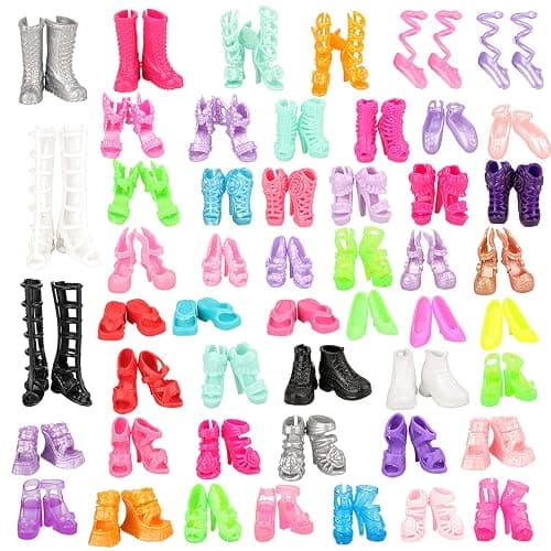 BARWA 10 Sets Doll Clothes Including 5 Bikini Swimsuits 5 Outfit Tops and Pants with 10 Shoes for 11.5 inch Dolls thumbnail 8