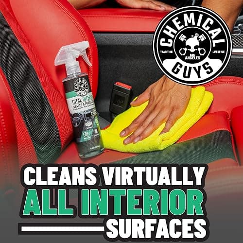 Chemical Guys, Total Interior Cleaner & Protectant, New Car Scent, 16 oz | One detailing spray cleans leather, vinyl, plastic, rubber, glass, dashboards, seats and trim, streak-free, no greasy shine thumbnail 3