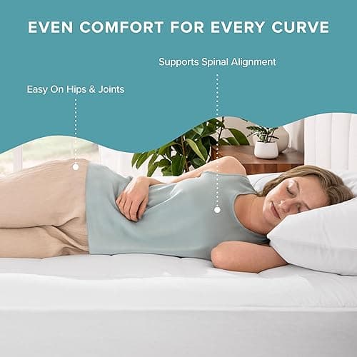 Bare Home Twin XL Mattress Topper Cotton Top - Twin Extra Long - Soft Plush Topper for Mattress - College Dorm Room Essentials - Cooling Breathable Air Flow - 8" to 21" Deep Pocket (Twin XL, White) - Twin XL - White thumbnail 8