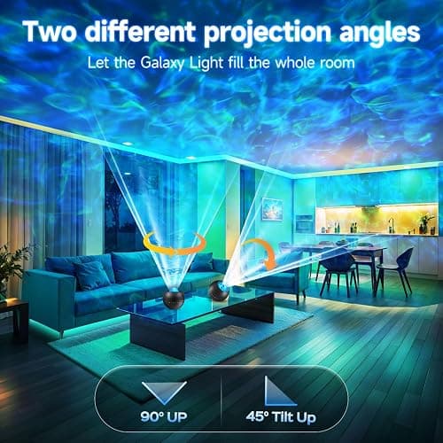 Galaxy Projector for bedroom, 20Colors Galaxy Light Projector for Bedroom, 15White Noise Led Lights for Bedroom Lights, HiFi Bluetooth Speaker,Remote&Timer Ceiling Projector Room Lights for Kids Adult thumbnail 3