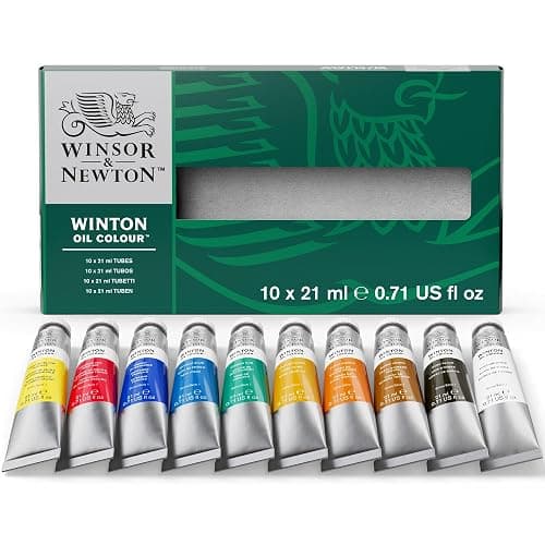 Winsor & Newton Winton Oil Color Paint, Basic Set, 10 x 21ml Tubes thumbnail 11