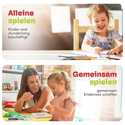 CUBIDI® Kreatives Montessori Spielzeug Geobrett Für Unzählige Spannende Figuren - Feinmotorik und Lernspielzeug - Geoboard Spielzeug ab 5 Jahre Jungen und Mädchen thumbnail 6