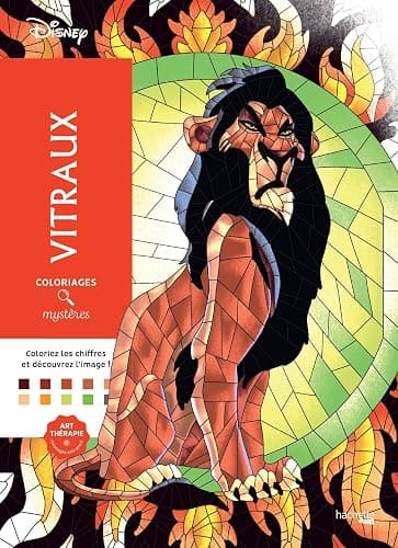 Coloriages mystères Disney - Vitraux - Image 1