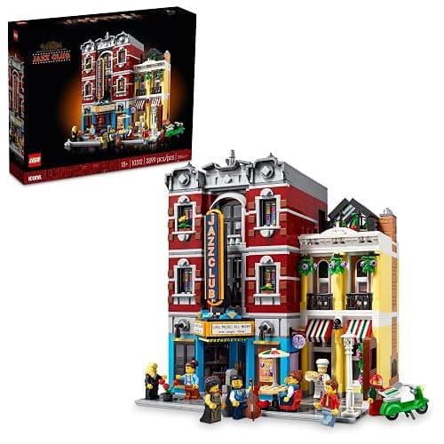 LEGO Icons Jazz Club 10312 Building Set for Adults and Teens, A Collectible Gift for Musicians, Music Lovers, and Jazz Fans, Includes 5 Detailed Rooms Within The Music Venue and 8 Minifigures - Image 1