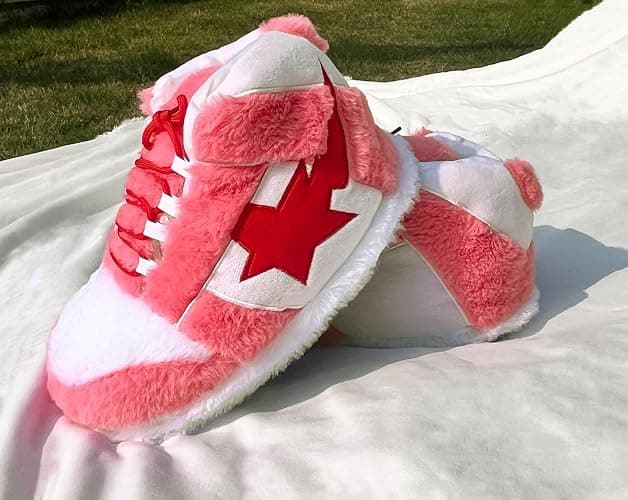 CUTEGAL Sneaker Slippers Star Fluffy Shoes Memory Foam One Size Indoor Comfy and Trendy for Men Unisex Home Pantuflas thumbnail 3