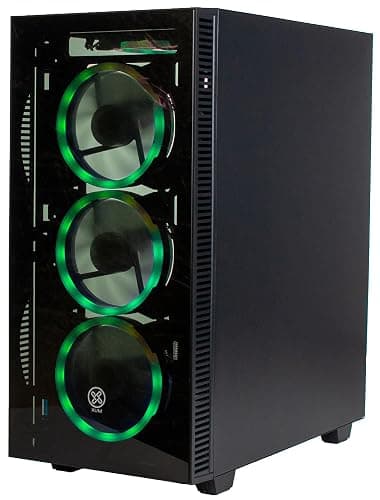 XUM Titan Prebuilt Gaming PC: AMD Ryzen 5 5500GT, Radeon Vega 7 Integrated Graphics, 16GB DDR4 RAM, 256GB NVMe SSD, 1TB HDD, 500W PSU 80+ Bronze, aRGB, WiFi 5, Windows 11 Home, Entry Level, Black Case thumbnail 7