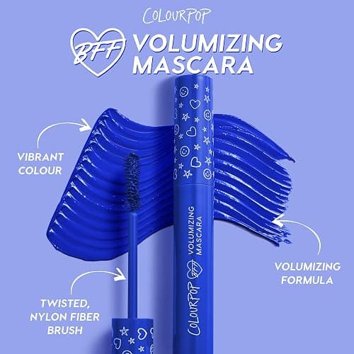ColourPop BFF Mascara - Volumizing, Lifting & Lengthening Mascara - Buildable Black Mascara with a Twisted, Nylon Fiber Brush - Cruelty Free Eye Makeup - Pink Inc (.24 fl oz) thumbnail 3