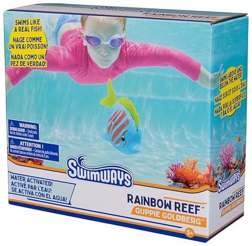 SwimWays Rainbow Reef Fish Toy, Kids Swimming Accessories & Water Toys, Learn to Swim Pool Toys for Kids Ages 5 & Up, Batteries Included, Guppie Goldberg thumbnail 7