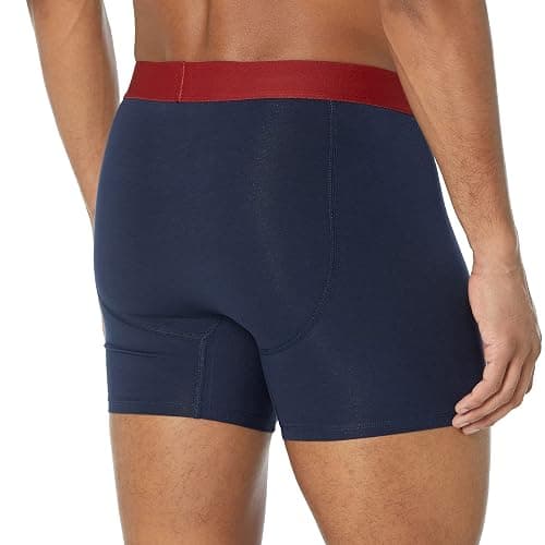 Amazon Essentials Men's Cotton Jersey Boxer Briefs (Available in Big & Tall), 5-Pack thumbnail 3