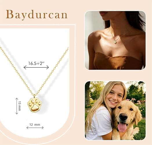 Necklaces for Women Teens 14K Golden Plated Pendant Gifts for Birthday thumbnail 2