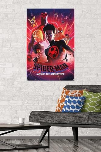 Marvel Spider-Man: Across The Spider-Verse - Static One Sheet Wall Poster, 34L" x 22.4W", Unframed Version thumbnail 3
