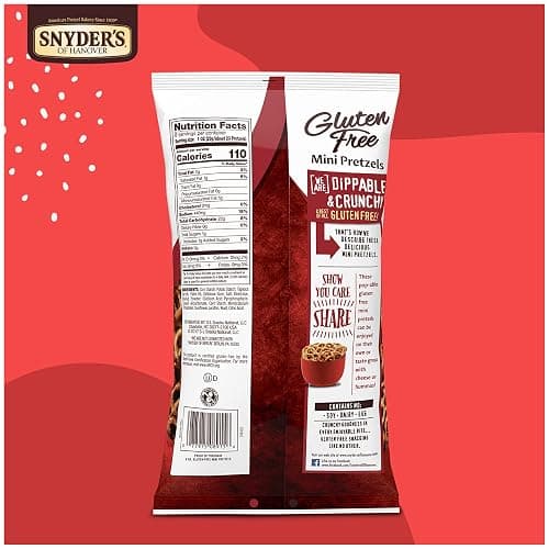 Snyder's of Hanover, Gluten Free Mini Pretzels, 8 Oz Bag thumbnail 8