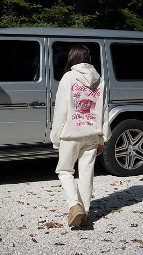 Juakoso Women Y2k Cute Graphic Hoodies Oversized Long Sleeve Coquette Sweatshirt Preppy Aesthetic Teen Girl Clothes thumbnail 6