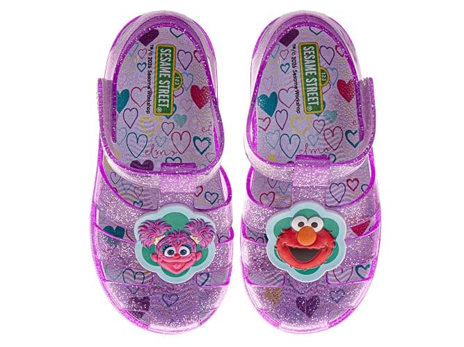 Disney Girls Sandal Frozen Minnie Mouse Sesame Street Elmo Abby and Peeps Jelly Sandals for Girl Size Infant/Toddler/Little Kid - Image 1