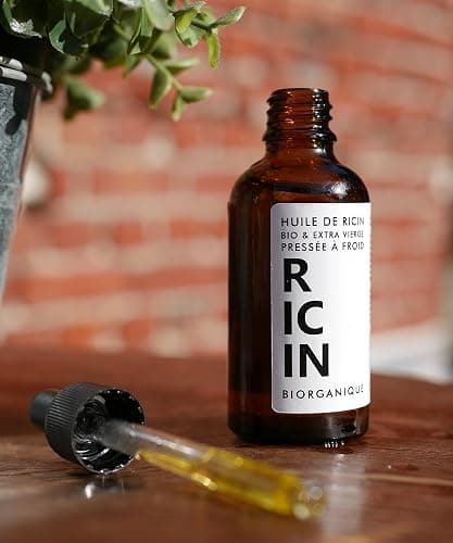 Huile de Ricin 100% Bio, Pure et Naturelle - 50 ml - Soin pour Cheveux, Cils, Ongles, Peau. thumbnail 2