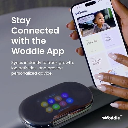 Woddle Baby Changing Pad, Baby Scale, 6 in 1 Waterproof Pad, Easy-to-Clean Changing pad, Wipeable Changing Pad with Safety Belt, Non-Slip Pad for Dresser, Easy to Clean thumbnail 4