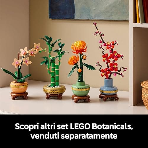 LEGO Botanicals Mini-Orchidea - Fiori Finti con Vaso, Bocciolo e Foglie Artificiali da Costruire - Set da Collezione per Adulti - Idea Regalo di Compleanno per Donna, Uomo o Anniversario - 10343 thumbnail 9