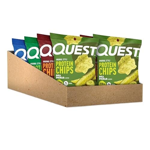 Quest Nutrition Protein Chips Variety Pack, Dill Pickle, BBQ, Cheddar & Sour Cream, Sour Cream & Onion, High Protein, Low Carb, Gluten Free 1.1 oz (Pack of 8) thumbnail 4
