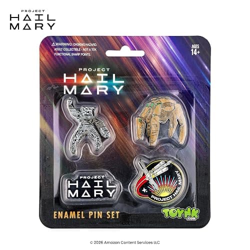 Project Hail Mary 4-Piece Enamel Pin Set | Officially Licensed | Badge Accessories For Lanyard, Backpack, Clothes thumbnail 3