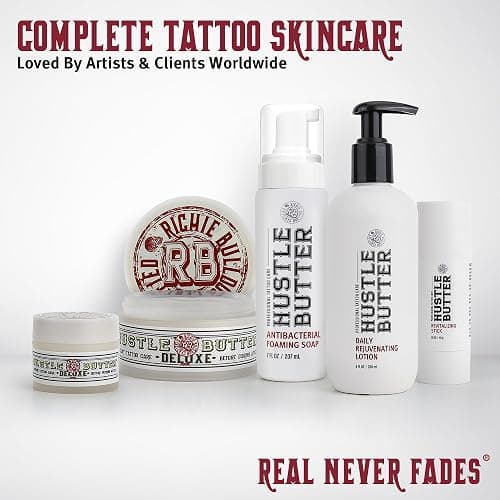 Hustle Bubbles Tattoo Aftercare Soap - Antibacterial Cleanser To Clean New Tattoos & Piercings - Essential Body Art Supplies 7oz thumbnail 7