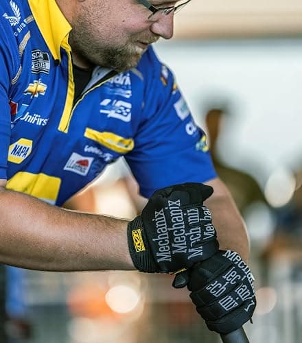 Mechanix Wear Original Work Gloves - Multi-Purpose Outdoor Work Gloves - Secure Fit - Durable & Machine Washable - Breathable & Comfortable - X-Large - Black thumbnail 2
