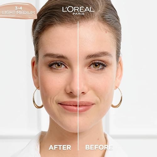 L'Oreal Paris True Match Nude Hyaluronic Tinted Serum Foundation with 1% Hyaluronic acid, Light-Medium 3-4, 1 fl. oz. thumbnail 2