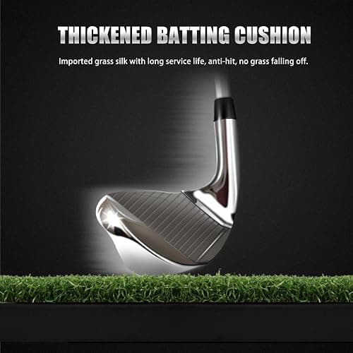 PGM Golf Swing Trainer - Golf Training Equipment with 5 Adjustable Height - Pure Path Swing Practice Mat Training Aid for Indoor Outdoor Home thumbnail 6