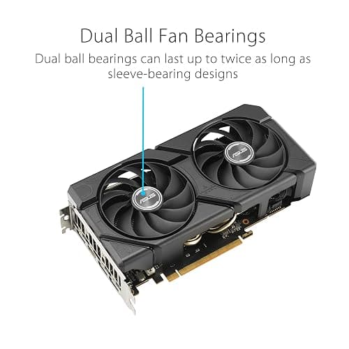 ASUS Dual Radeon™ RX 7600 EVO OC Edition 8GB GDDR6 (PCIe® 4.0, 8 GB GDDR6, HDMI® 2.1, DisplayPort™ 1.4a, 2.5-Slot Design, Axial-tech Fans, GPU Tweak III) thumbnail 3