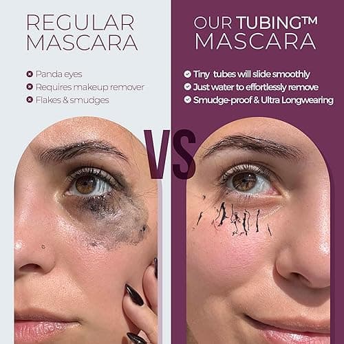 Blinc Lash Extension Tubing Mascara, Extreme Lengthening and Defining Mascara with Biotin, Ultra-Longwearing Washable Mascara, Clean, Vegan and Cruelty-Free, 9mL / 0.30 Fl. OZ - Lash Extension Tubing Mascara - Dark Brown thumbnail 4