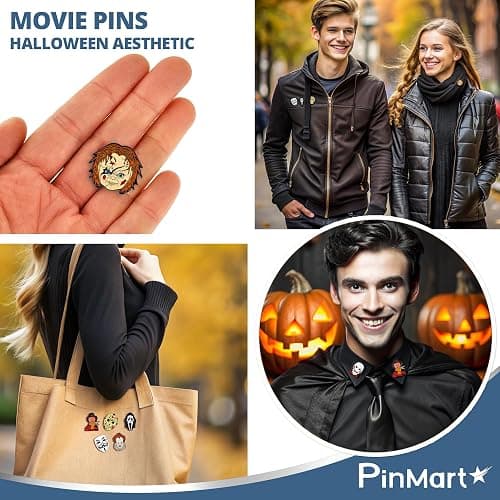 PinMart's Halloween Lapel Pin Cute Enamel Accessory for Backpacks, Hats, Bags & JacketsDecor, Cool Spider Jewelry for Costumes, Gifts & Backpack Pins Collectors thumbnail 3