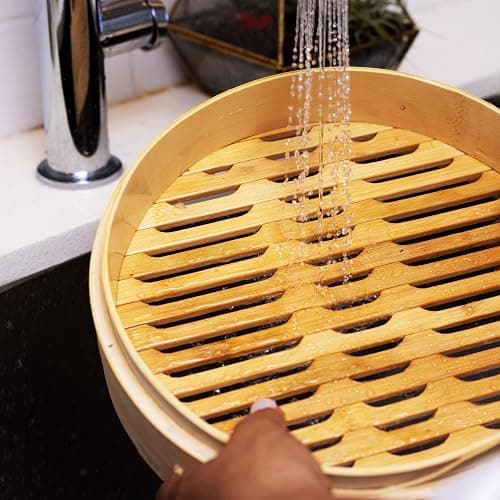 Joyce Chen 2-Tier Bamboo Steamer Baskets, 10-Inch thumbnail 8