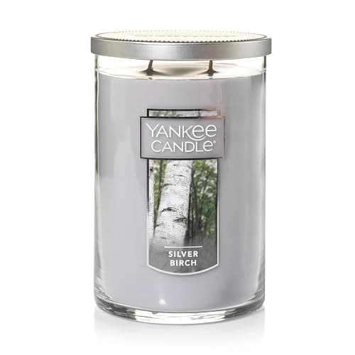 Yankee Candle, Silver Birch Scented Candle, 22oz Large 2-Wick Tumbler with up to 110 Hour Burn Time - Image 1