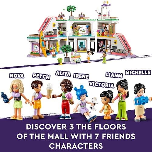 LEGO Friends Heartlake City Shopping Mall with 5 Toy Shops for 8 Plus Year Old Girls, Boys & Kids, Role-Play Toys, Features 7 Minidoll Characters, Birthday Gift Idea 42604 thumbnail 5