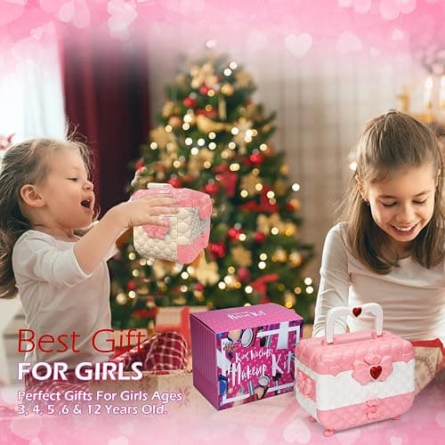 Kids Makeup Sets for Girls - Kids Makeup Sets for Girls 3-4,Play Make Up Kit,Maquillaje para Niñas, Best Toys for Little Girl,Princess Toddler Kid Stuff, Ages456789 10-12 Year Old Girl Birthday Gifts thumbnail 2