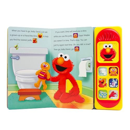 Sesame Street - Potty Time with Elmo - Potty Training Sound Book - PI Kids thumbnail 4