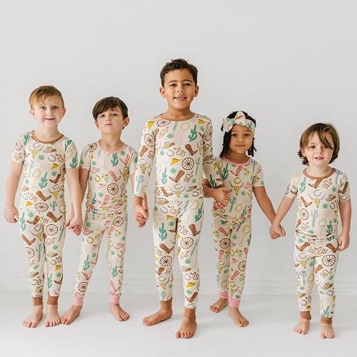Little Sleepies Two-Piece Pajama Set for Boys & Girls, Soft Viscose from Bamboo Toddler Pajamas for Kids, Family Matching PJs thumbnail 2