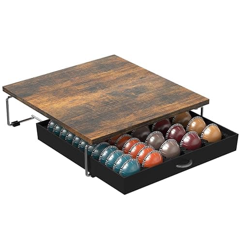 DecoBrothers Supreme Vertuoline Drawer, Holds with 30 Big or 60 Small Vertuoline Pods, Rustic Brown thumbnail 7