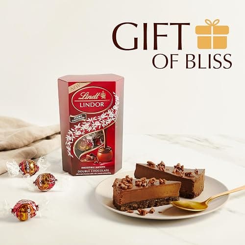 Lindt Lindor Double Chocolate Truffles – 200g Box (Approx. 16 Balls) – Smooth Filling – Valentines Day, Mothers Day, Easter, Gift, Birthday, Congratulations Treat thumbnail 5