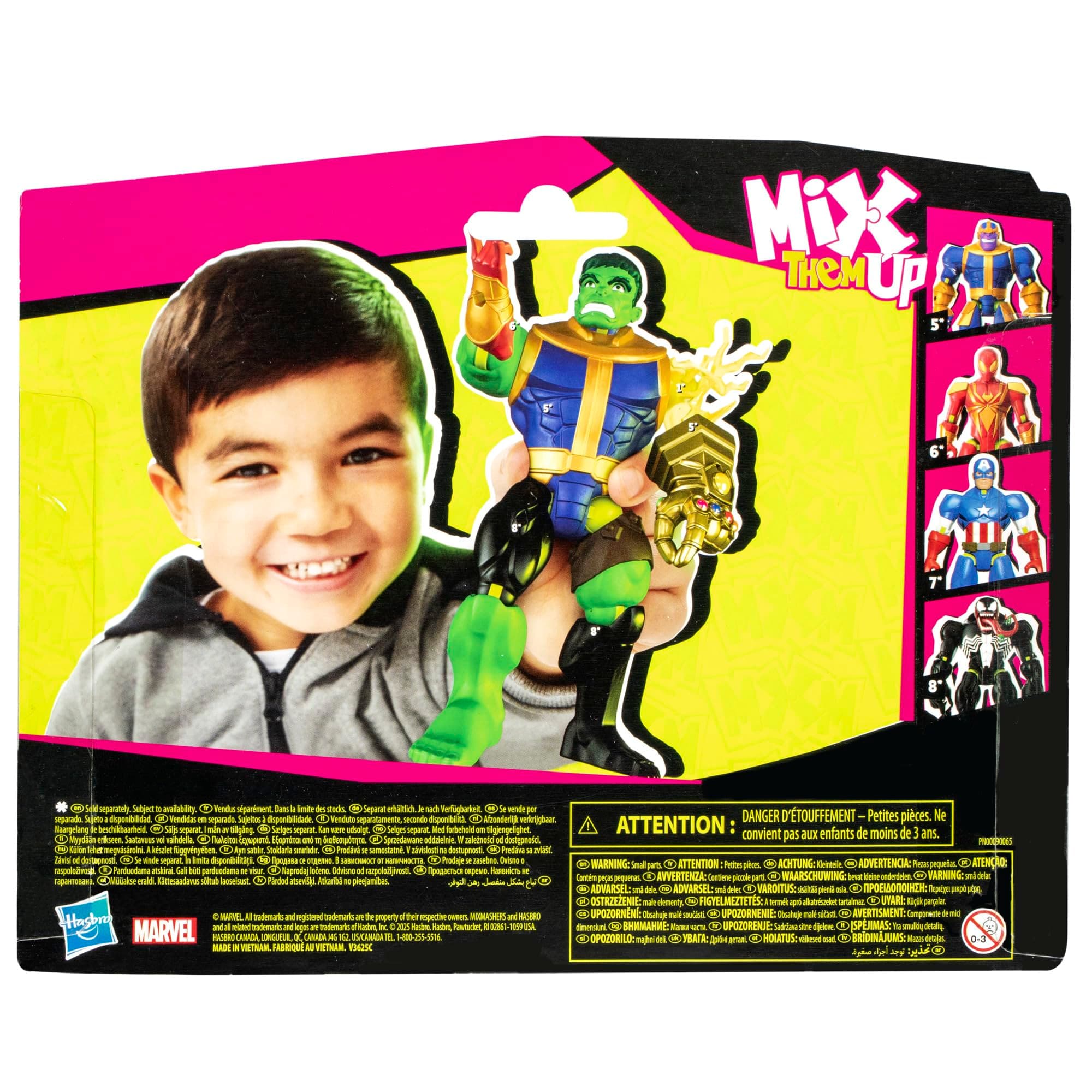 AVENGERS MixMashers Marvel Hulk Customisable Deluxe Mix and Match Action Figure & Accessories thumbnail 14