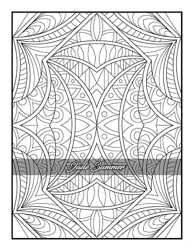 100 Amazing Patterns: An Adult Coloring Book with Fun, Easy, and Relaxing Coloring Pages thumbnail 96