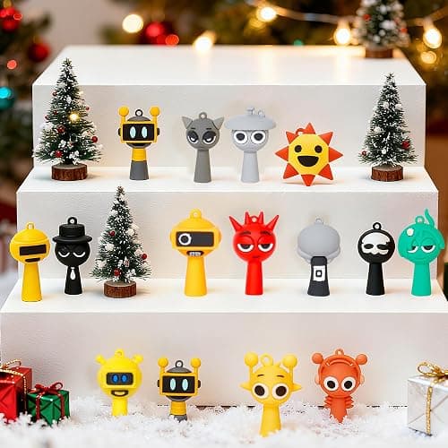 BESTVIVE 24PCS Doll Collectible, Home Office Decorations Figurine Decor Birthday Cake Topper thumbnail 2