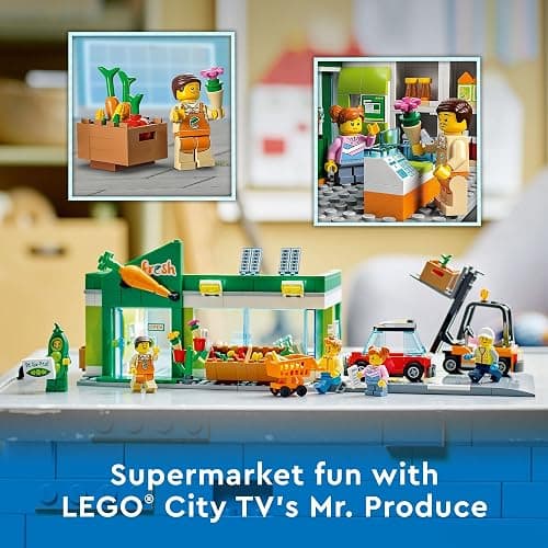 LEGO My City Grocery Store 60347 Building Toy Set for Girls, Boys, and Kids Ages 6+ (404 Pieces) thumbnail 3