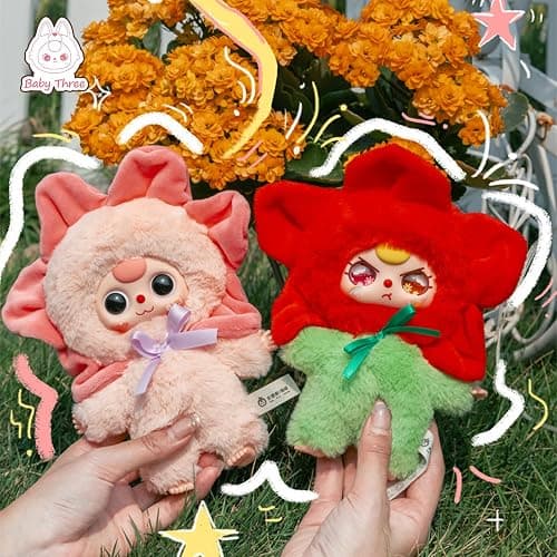 cureplaneta Baby Three Where's Spring? Series Plush Blind Box - Small Stuffed Figures Mini Random Toy Collectible Doll Cute Home Decorations - Birthday Mystery Single Box thumbnail 6