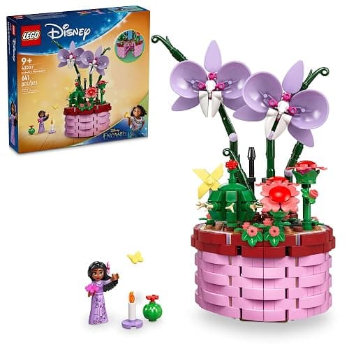 LEGO Disney Encanto Isabela’s Flowerpot, Buildable Orchid Flower Toy for Kids with Disney Encanto Mini-Doll, Toy for Play and Display, Fun Gift for 9 Year Old Girls and Boys, 43237 - Image 1
