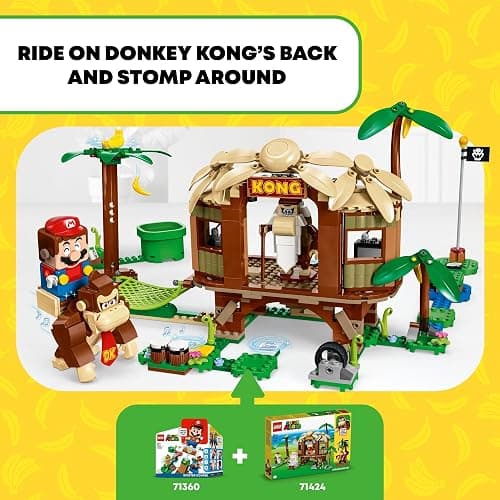 LEGO Super Mario Donkey Kong's Tree House Expansion Set - Building Toys for Boys & Girls, Ages 8+ Years - Pretend Play Toy Figures & Playsets - Gifts for Kids - 71424 thumbnail 3