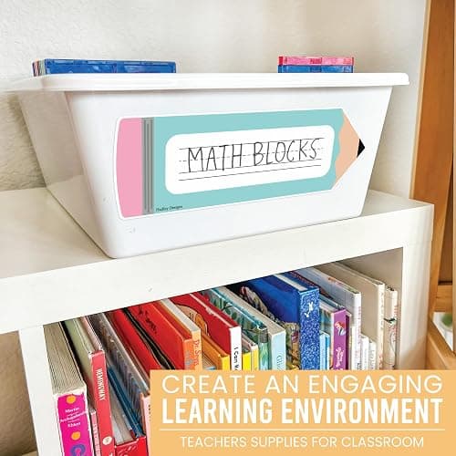 Hadley Designs Desk Name Tags for Classroom - 36 Student Desk Name Plates for Classroom Decor, 9x3 Pastel Nametags Cubby Labels Teacher Supplies, 1st 2nd 3rd Grade Kindergarten Preschool Must Haves thumbnail 8