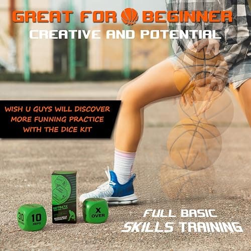 SETOXYX Basketball Dribble Skills Dice Set - Training Equipment - Basketball Gift for Boys.Dribble Skills Training for Beginner from 0 to 1.Kids Party Favors thumbnail 9