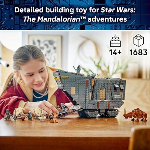 LEGO Star Wars Offworld Sandcrawler and Mudhorn 75453 | Building Toy for Boys & Girls, Ages 14+, Movie Playset, 5 Minifigures & Grogu Figure, 1,683 pieces, Gift for Birthdays thumbnail 2